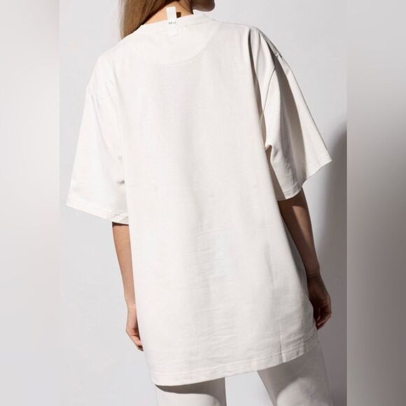 MARC JACOBS OVERSIZE T-SHIRT WITH LOGO, CHALK, 1 SIZE - Picture 2 of 4